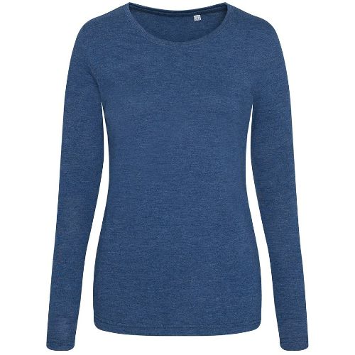 Awdis Just T's Women's Triblend T Long Sleeve Heather Navy